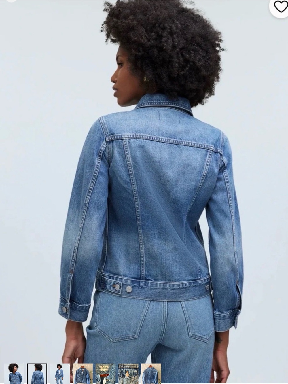 Madewell Classic Denim Jacket in Medium Blue Wash - Picture 2 of 9